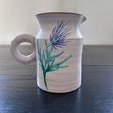 Pitcher with thistle decoration