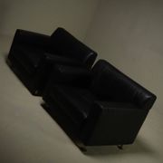 Pair of lounge chairs by Kunihide Oshinomi for Matteo Grassi 1980s
