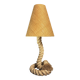 Mid-Century Brutalist Rope Table Lamp in the style of Audoux & Minet