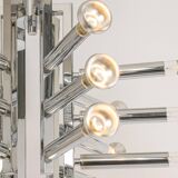 Large chrome Sputnik Atomium chandelier from the space age by Cosack, Germany, 1970s.