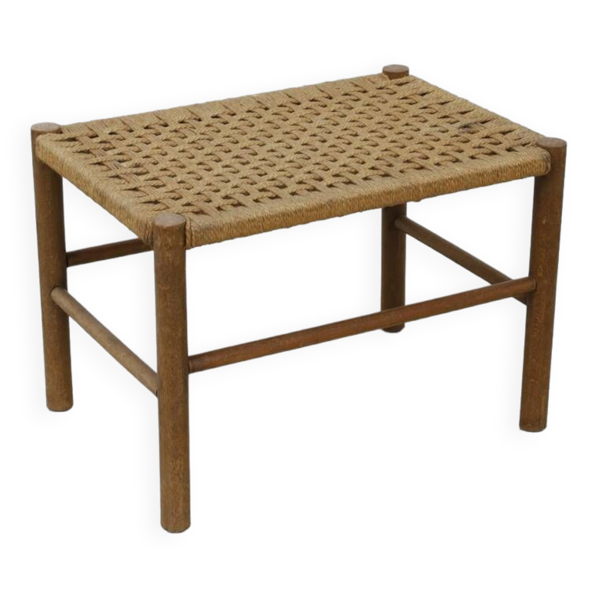 Stool in Wood and Rope, 1960s