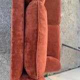 Coral velvet toad sofa
