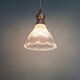 Suspension Holophane in ribbed transparent glass, 1930