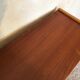 Vintage storage cabinet sliding doors and compass legs