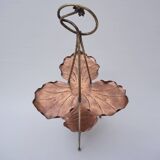 Présentoir à gâteaux antique en laiton, bambou et cuivre, acanthe, mouvement esthétique, Townshends, années 1880