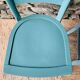 Set of four mismatched bistro chairs