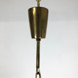 Hollywood Regency Ice Glass Hanging Light, J. T. Kalmar Lights, Austria, 1950s