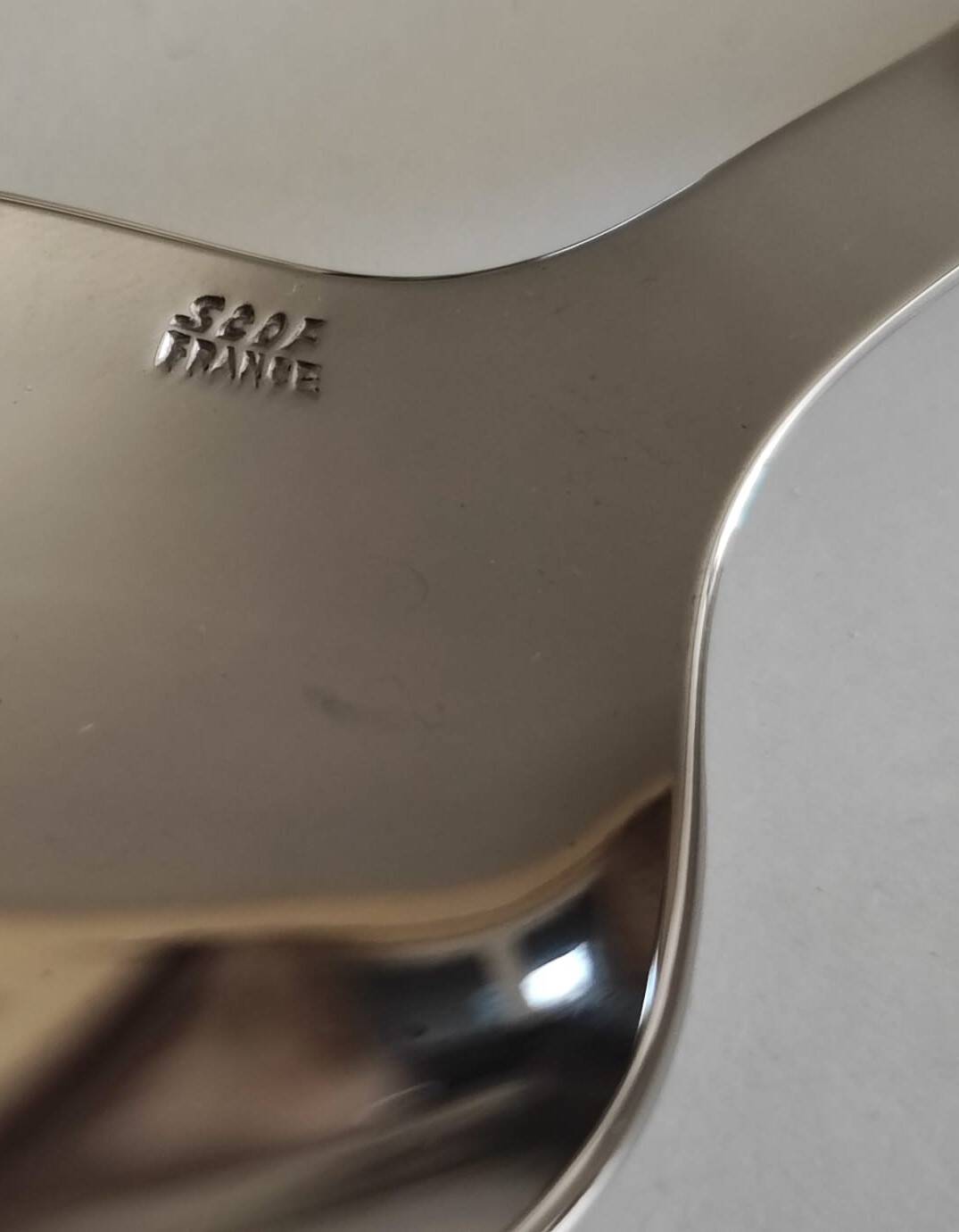 12 silver-plated table spoons SCOF France