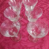 Aperitif glasses from the Bayel crystal factory