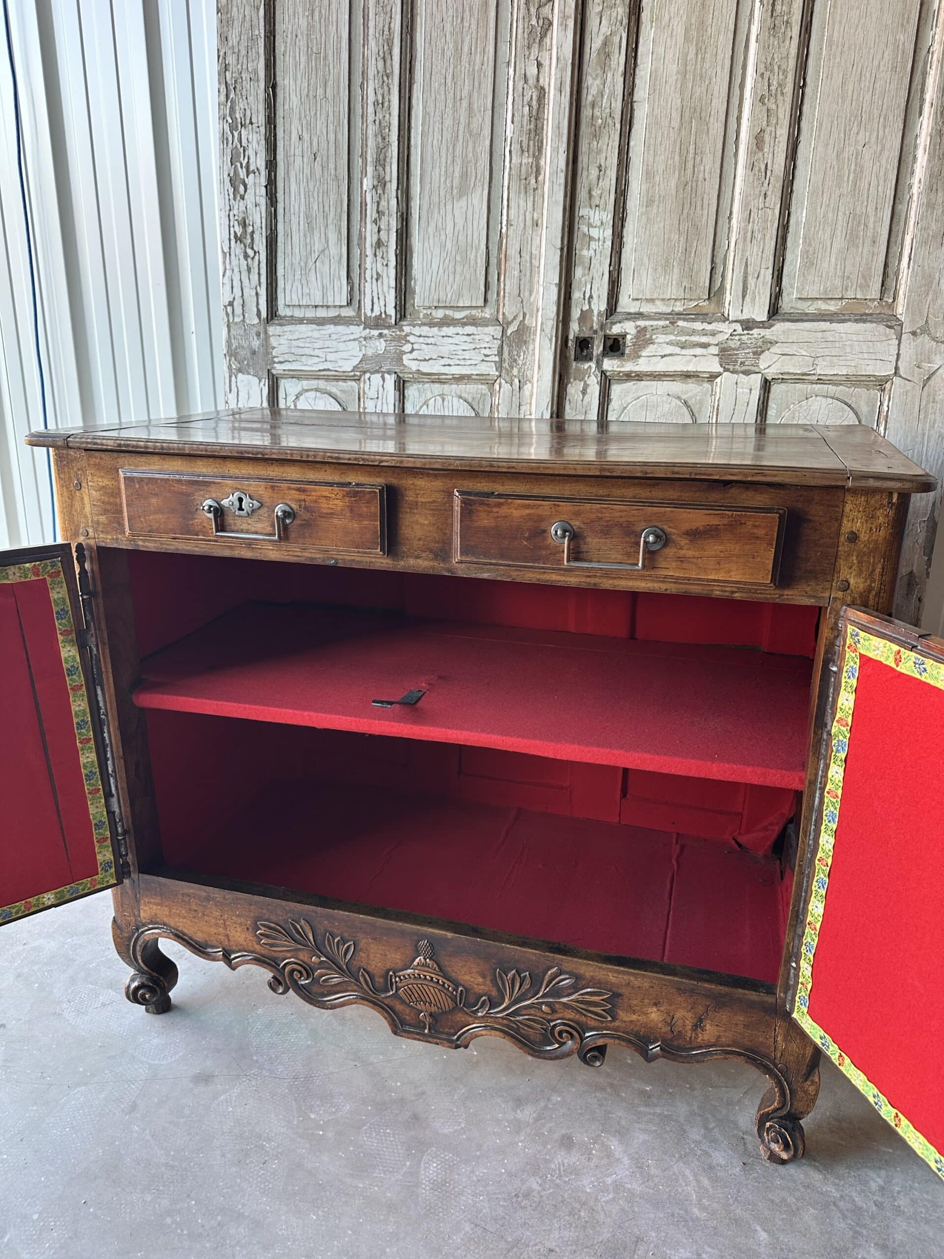 Rustic Louis XV style buffet