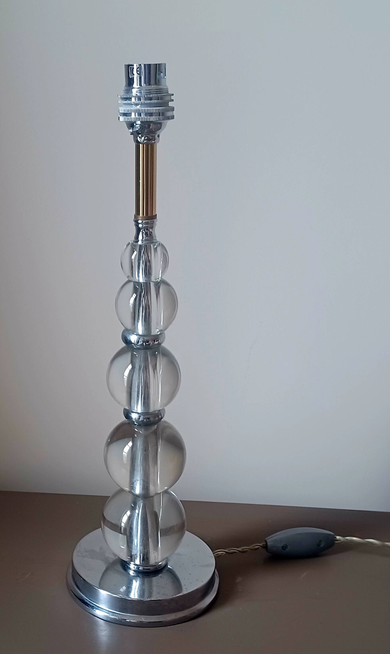 Glass ball lamp. Modernist