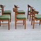 Danish design by Henning Kjærnulf, set of dining chairs, solid oak 70