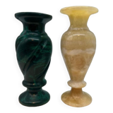 Two marble vases