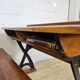 Antique desk / school bench (1920) in cast iron by Mark Breda, Holland.