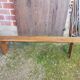 Old vintage solid wood bench