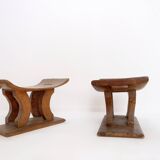 Pair of African Ashanti stools