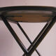 Round and folding bridge table