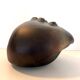 Brown Lacquered Ceramic Tulip Vase / Centerpiece by Giacomo Onestini