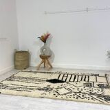 Handmade Moroccan Berber carpet 244 x 138CM