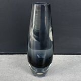 Scandinavian vintage grey glass vase