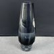Vase en verre gris vintage scandinave