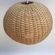 Hanging woven rattan lamp from the 1960s by Jansen Leuchten