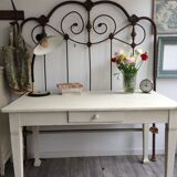 Wrought iron headboard