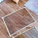 3 nesting bamboo tables