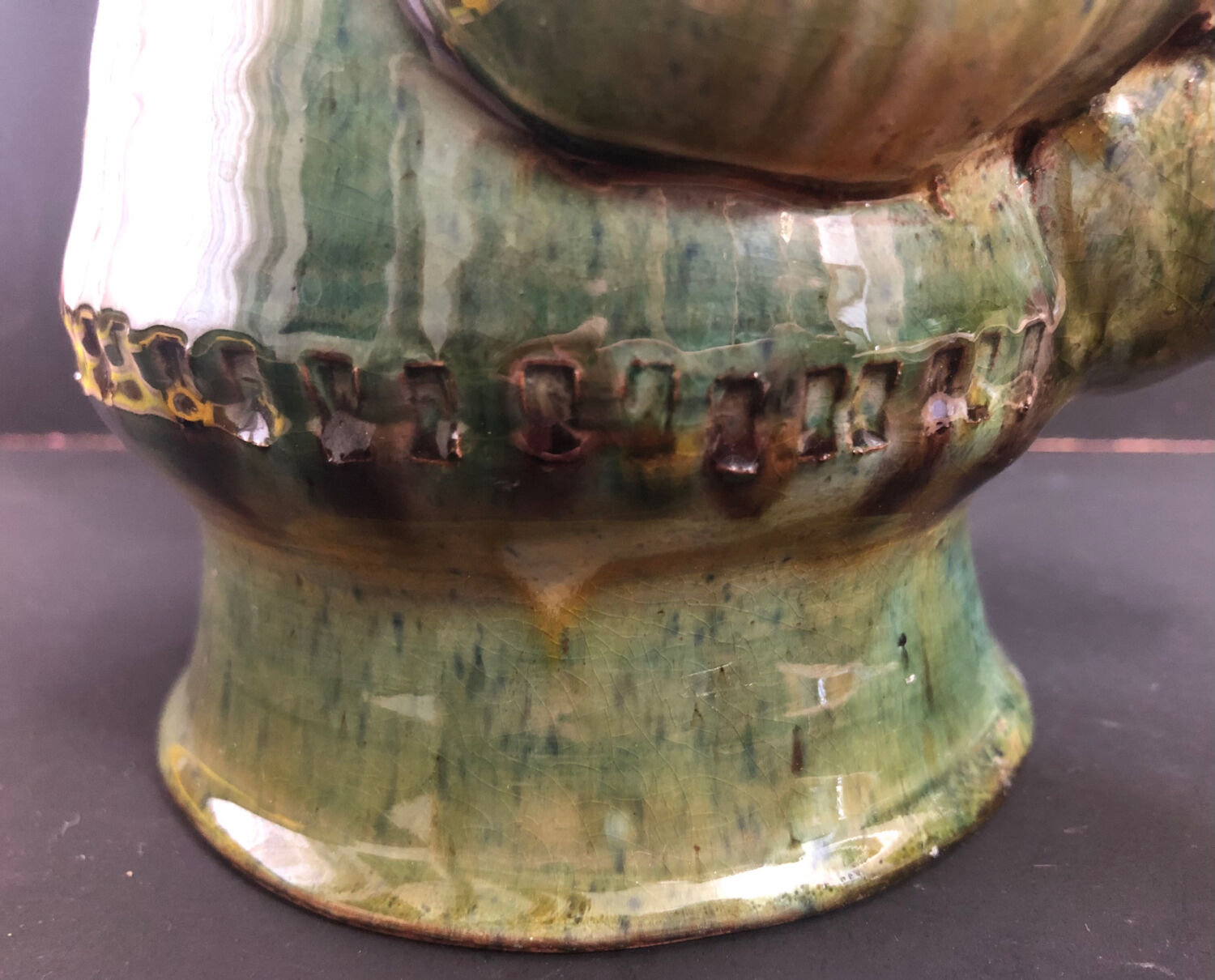 Ceramic shaped piece by Mária Sövegjártó
