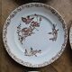 Ironstone dessert plates, poppies