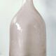Frosted pale pink glass carafe 29 cm