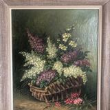 Bouquet of lilacs oil on canvas