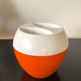 White and orange ice cube tray 1970s