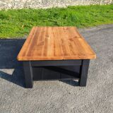 Vintage Scandinavian solid pine coffee table