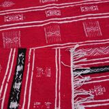 Kilim red large handmade 235x140cm