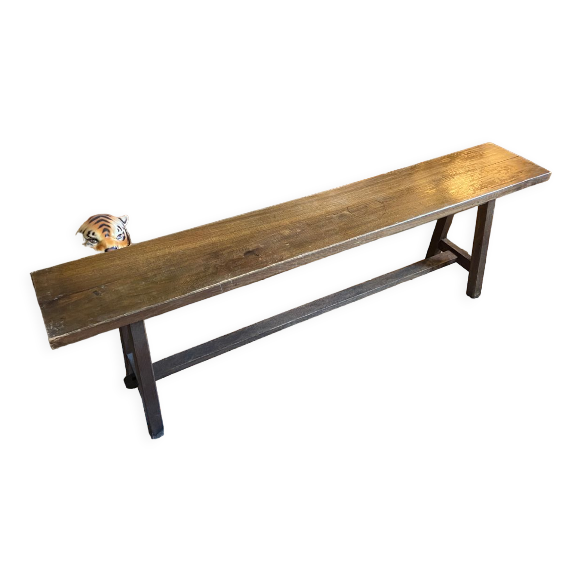 Solid oak bench