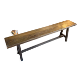 Solid oak bench