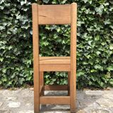 6 solid oak chairs