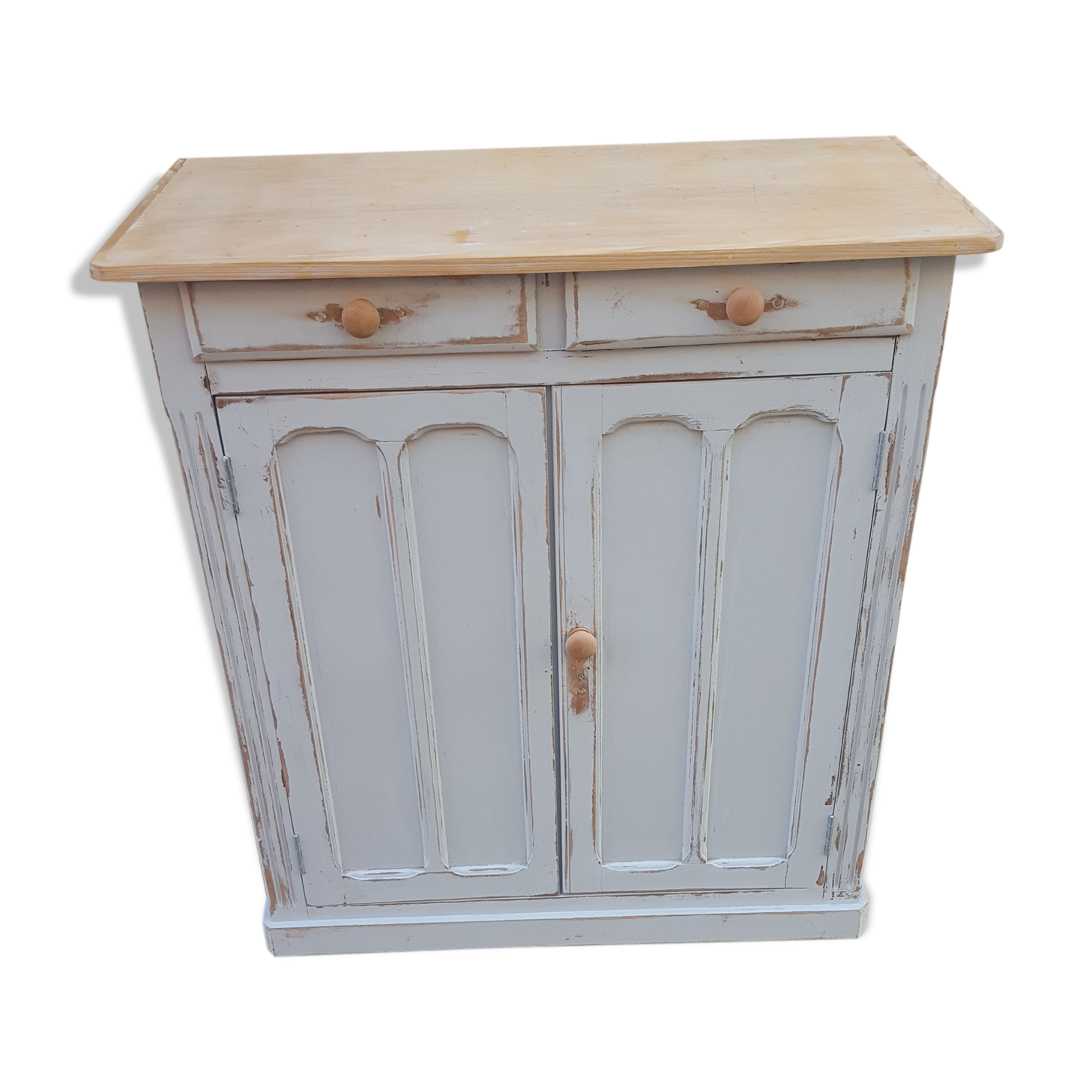 Parisian buffet patina blue grey