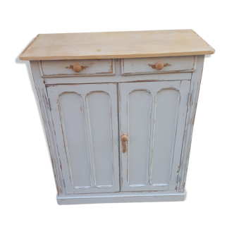 Parisian buffet patina blue grey