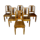 6 chaises époque Art Déco