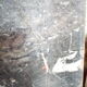 White veined black marble fireplace