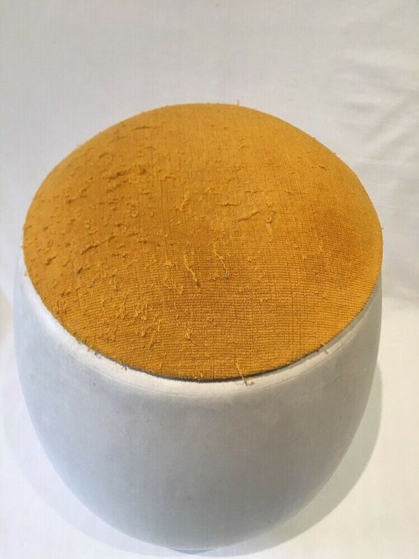 Tabouret coffre plastic vintage modele oeuf de allibert ancien 1960 70