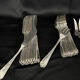 Ercuis cutlery set 131 pieces in metal Louis XV style, rocaille