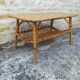 Table basse en rotin et bambou
