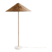 Lampadaire Mid-Century en Rotin par Paavo Tynell pour Itsu, Finlande, 1940s