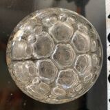 Gallia Art Deco glass and silver metal flower stand