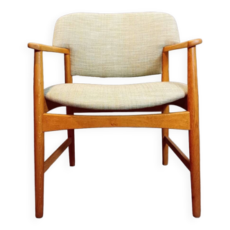 Fauteuil design Larsen & Madsen par Fritz Hansen, Vintage Scandinave 1960s