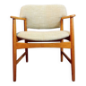 Fauteuil design Larsen & Madsen par Fritz Hansen, Vintage Scandinave 1960s