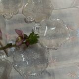 Set of old pressed moulded glass bowls